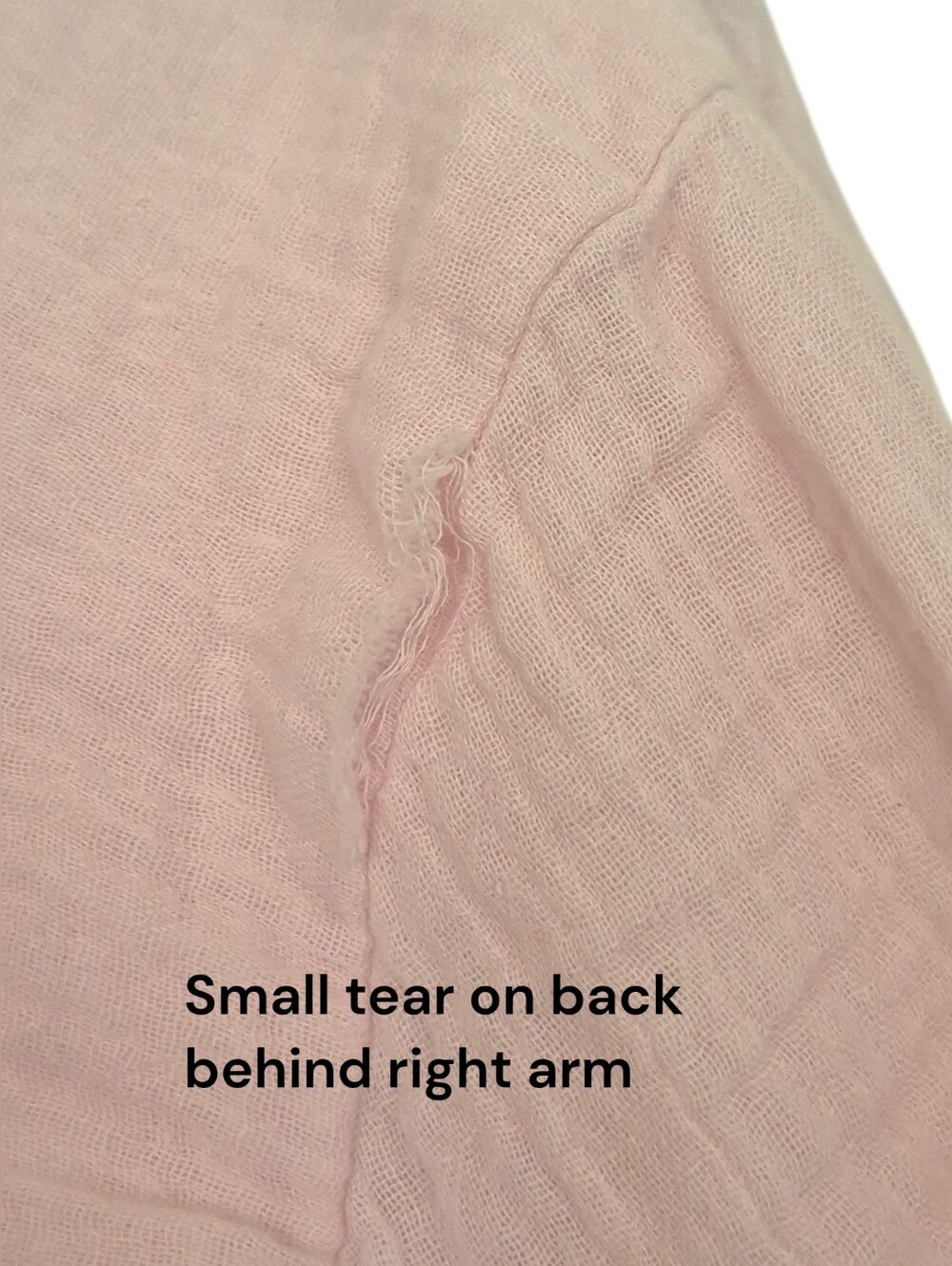 Beach Lunch Lounge Pink Cotton Gauze Button Down Shirt XL Coastal Boho Cabincore - Picture 7 of 9